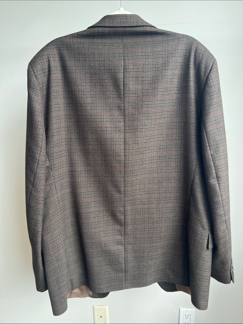Men's Glen Plaid Sport Coat in Brown - Classic Two-Button Blazer - Picture 7 of 10